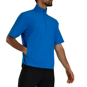 Footjoy Men's HydroLite X Short Sleeve Rain Shirt - BLUE