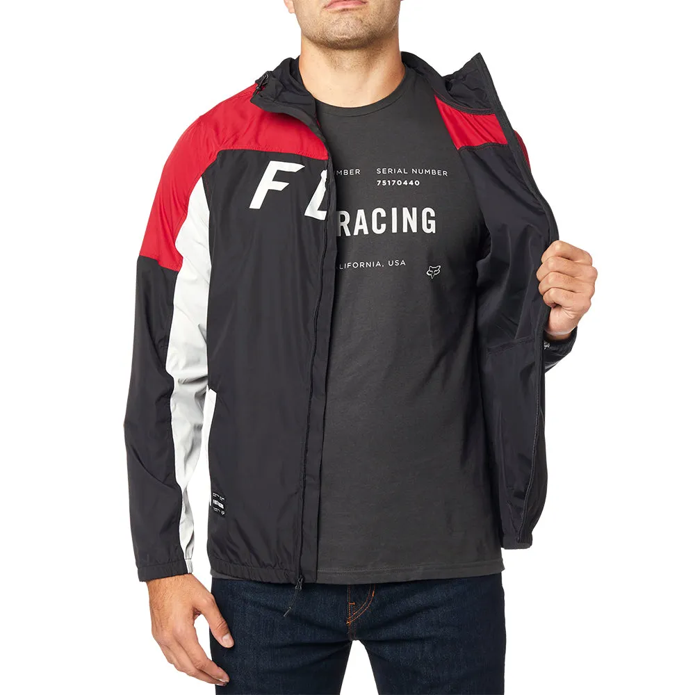 FOX MOTH WINDBREAKER JACKET [BLACK/RED]