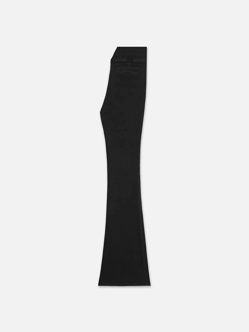 Frame Jetset Flare Pintuck in Sheen Noir