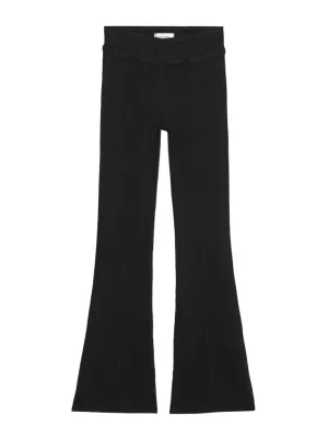 Frame Jetset Flare Pintuck in Sheen Noir