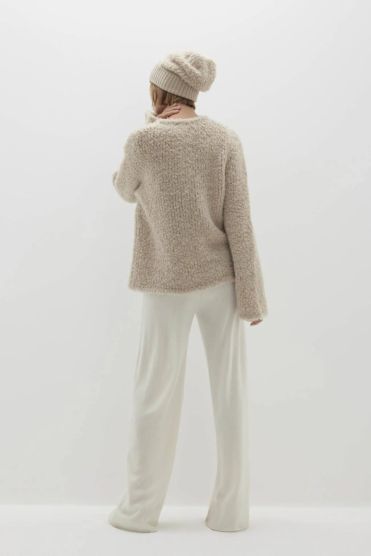 FRAN TEDDY CASHMERE BLEND BEANIE