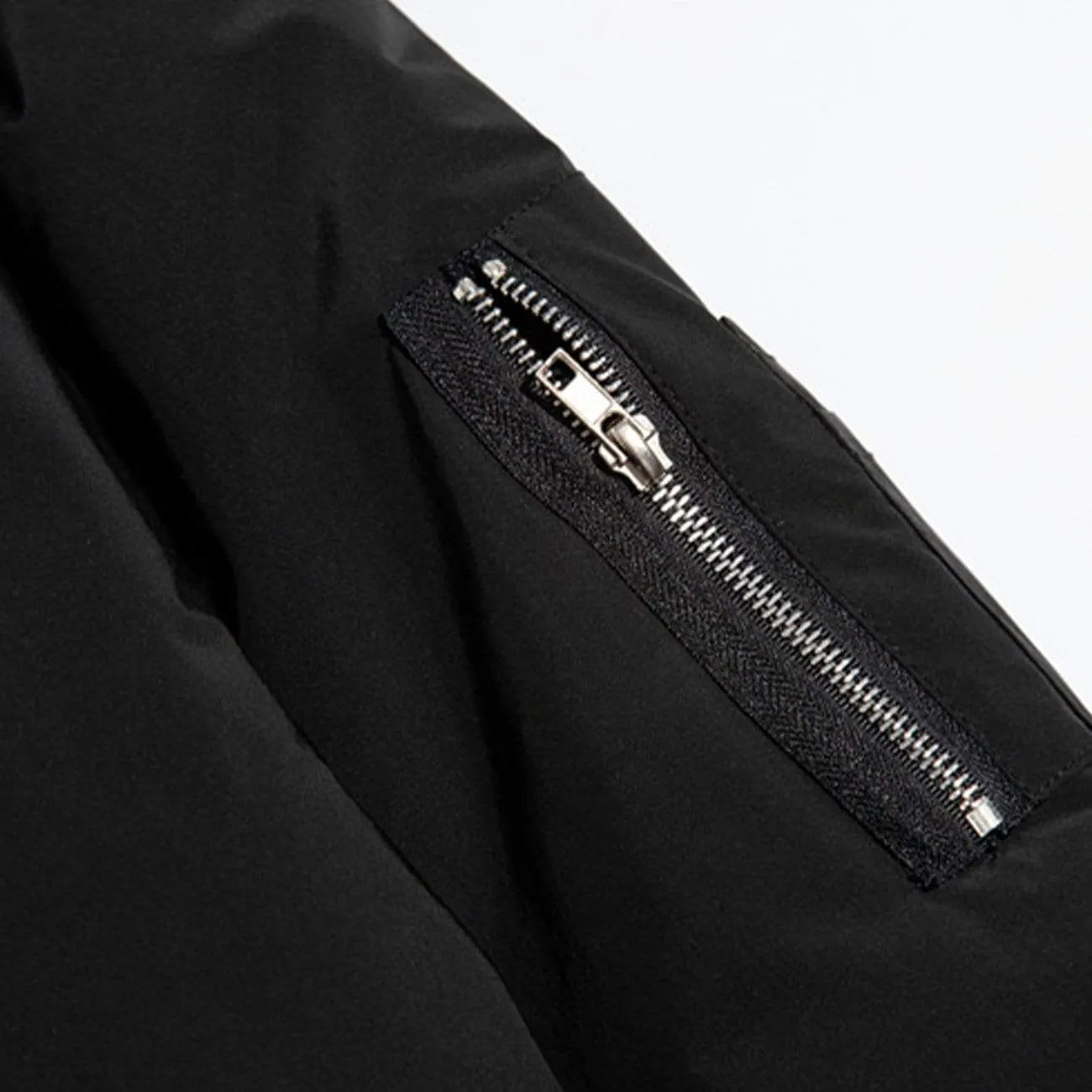Functional Labeling Bomber Jacket