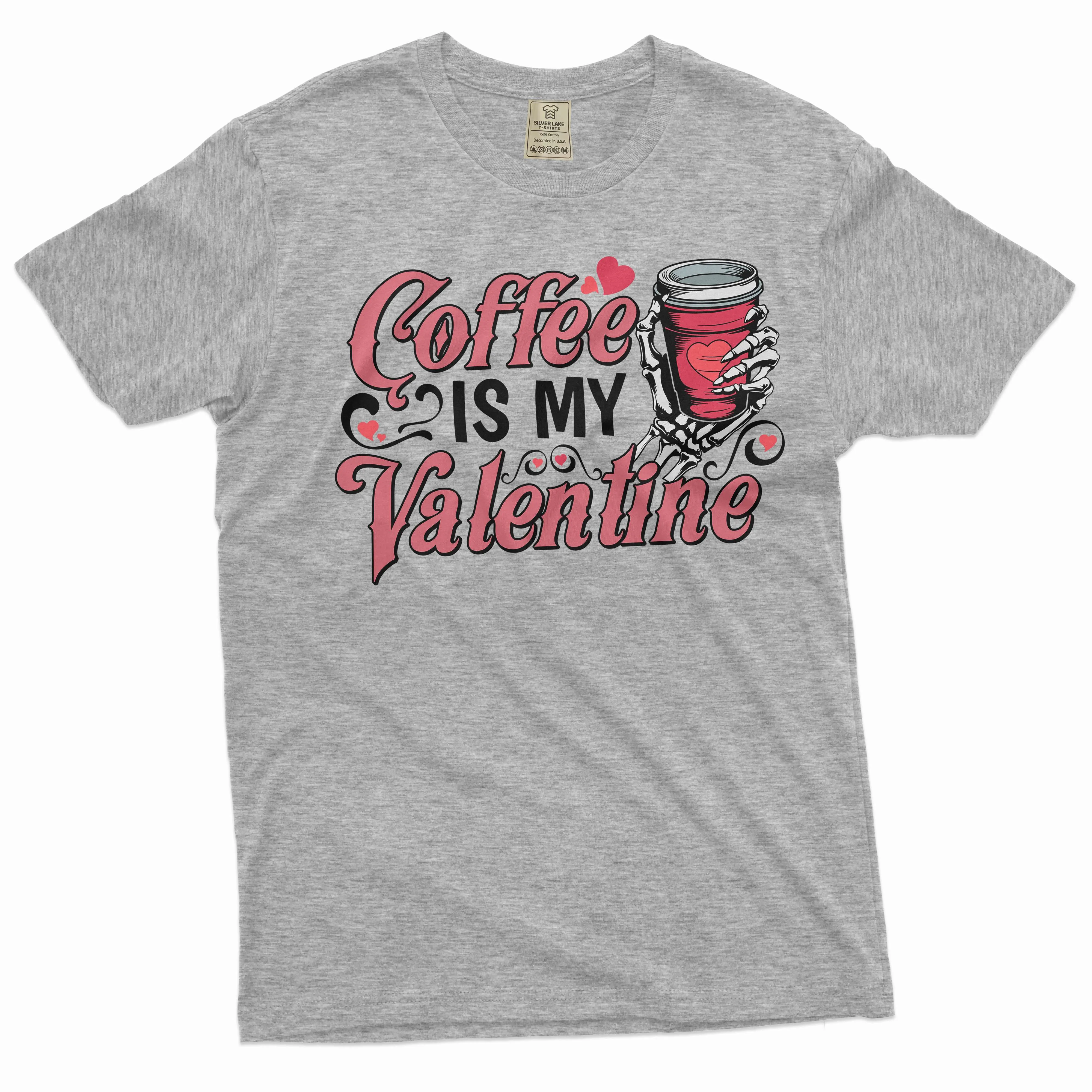Funny Coffee is my valentine T-shirt Valentine's day gift wife girlfriend coffee funny tee shirt