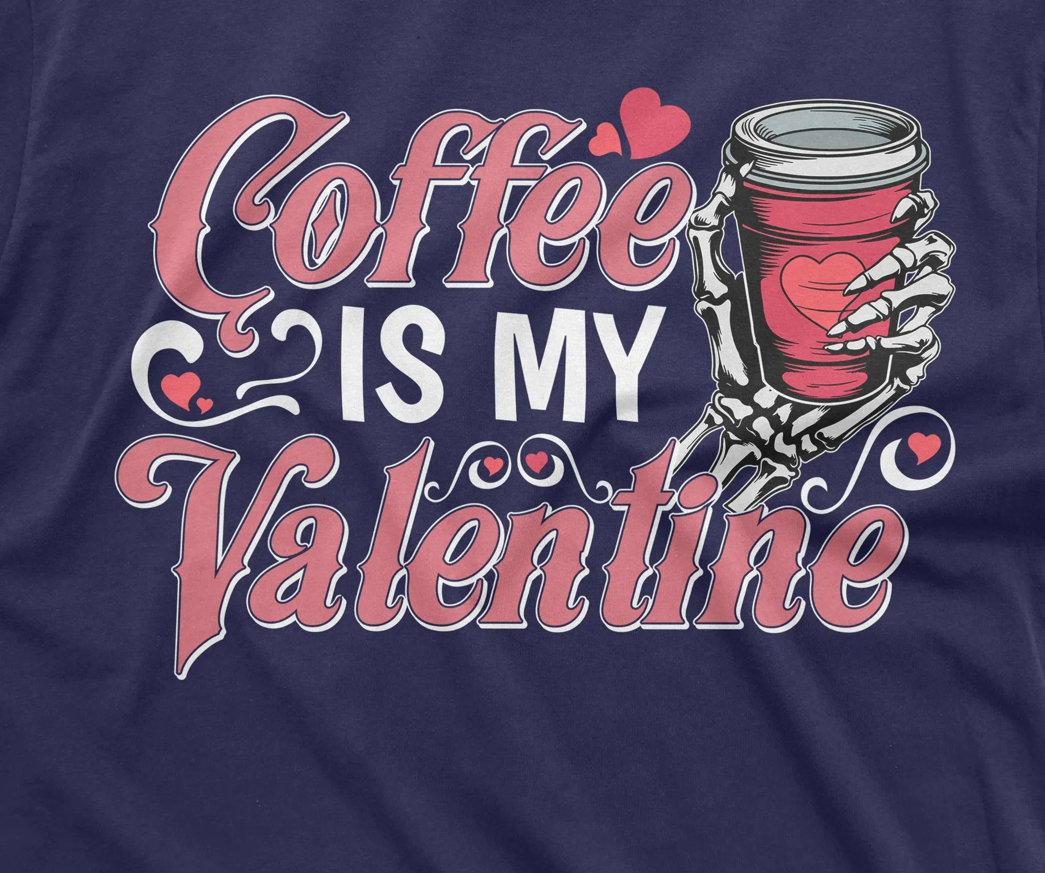 Funny Coffee is my valentine T-shirt Valentine's day gift wife girlfriend coffee funny tee shirt