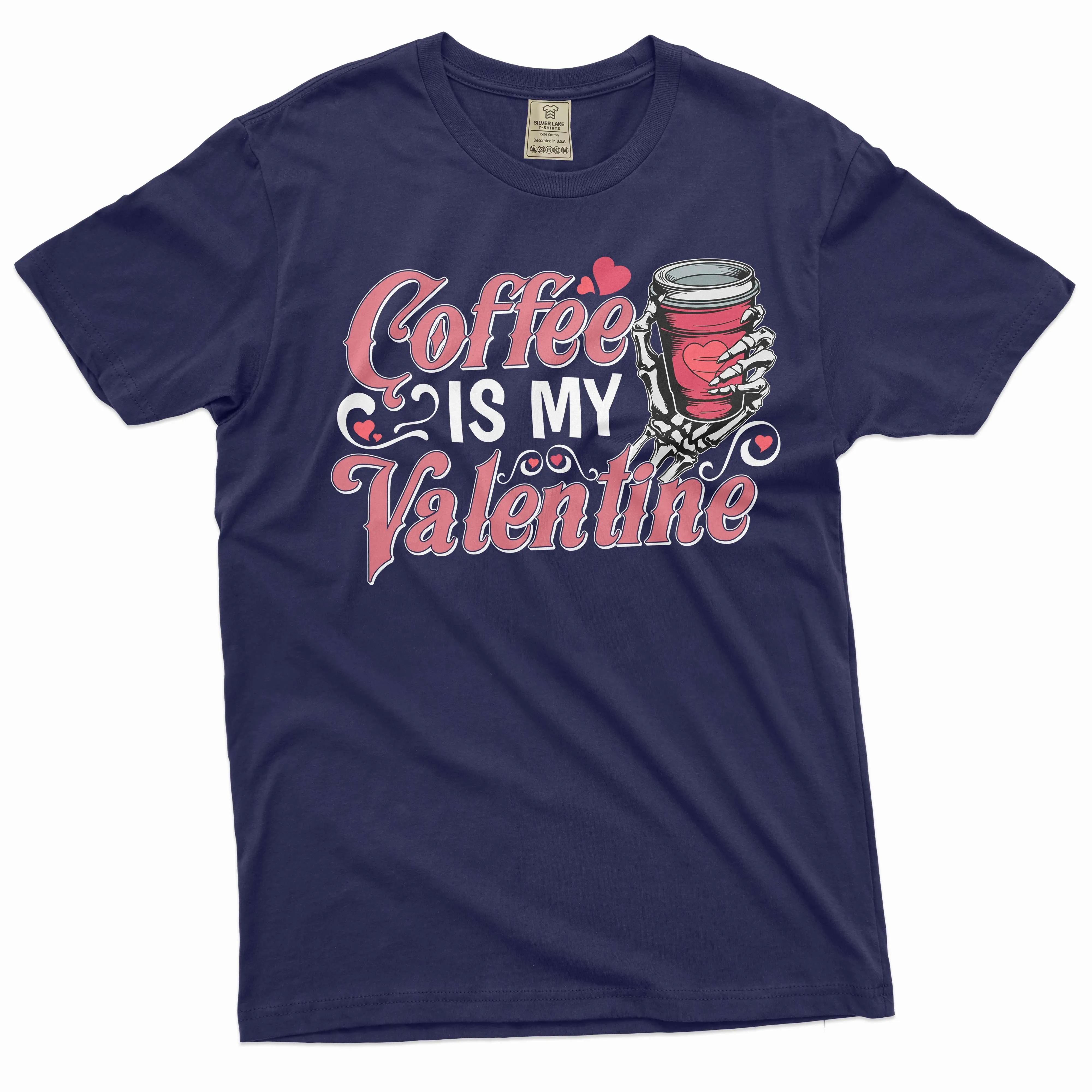 Funny Coffee is my valentine T-shirt Valentine's day gift wife girlfriend coffee funny tee shirt