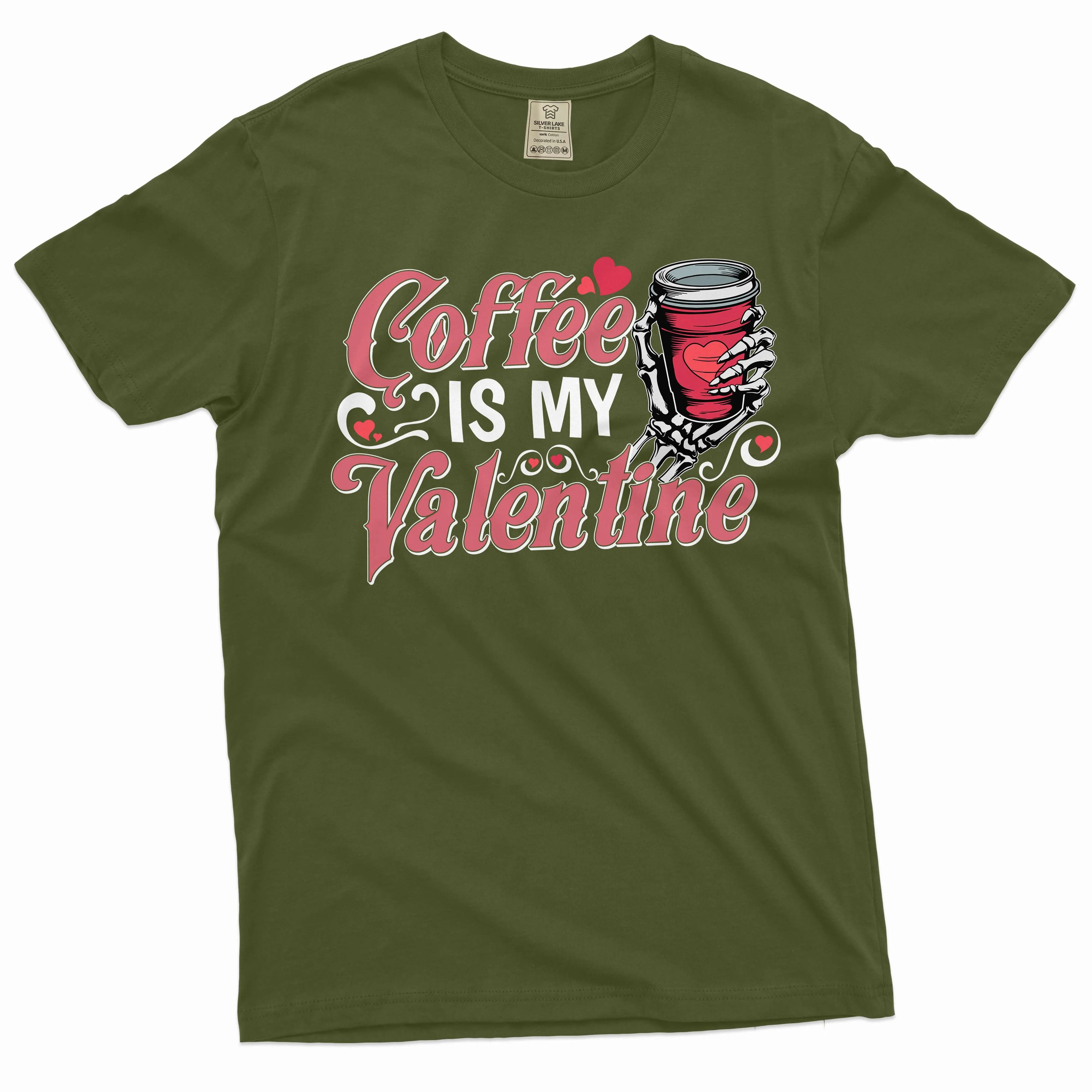 Funny Coffee is my valentine T-shirt Valentine's day gift wife girlfriend coffee funny tee shirt