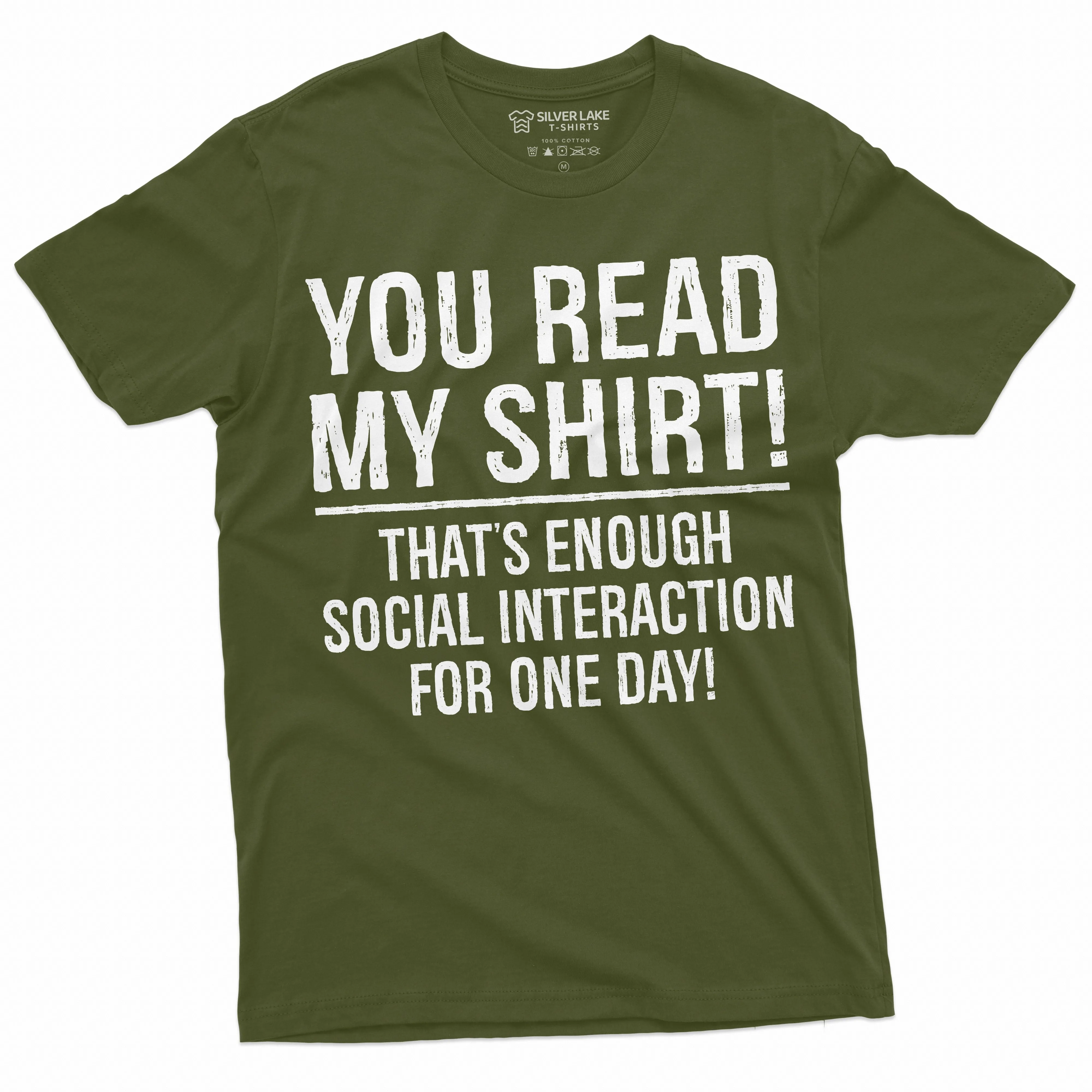 Funny Social interaction Sarcastic shirt Hilarious tee introvert anti social T-Shirt