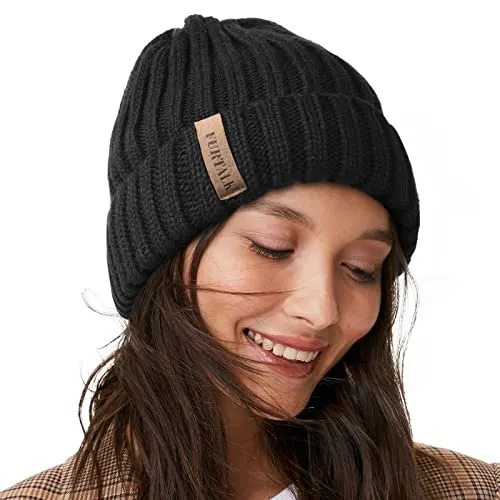 FURTALK Women's Winter Cable Knit Beanie
