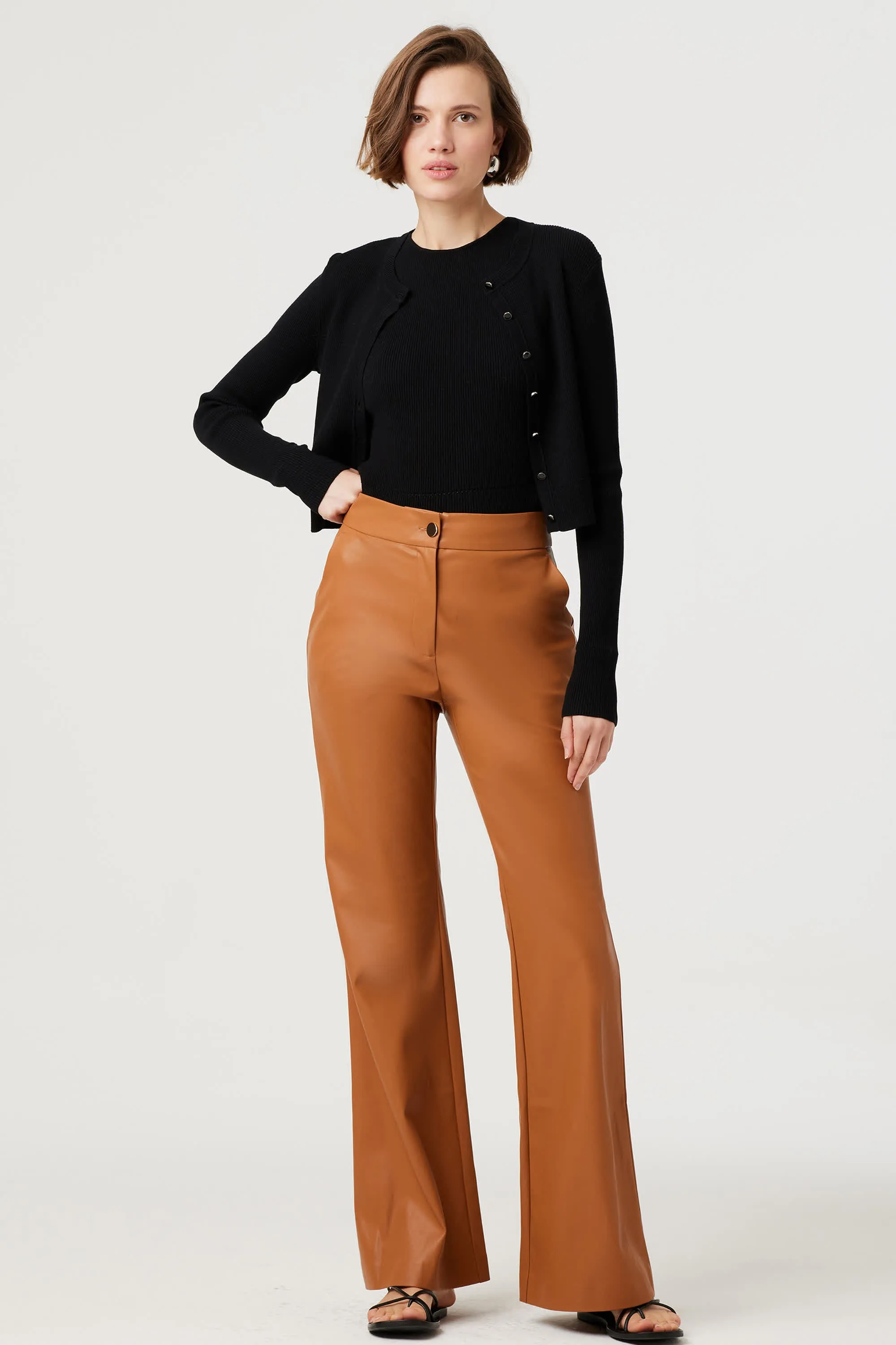 Gaia Lux Vegan Leather Pants
