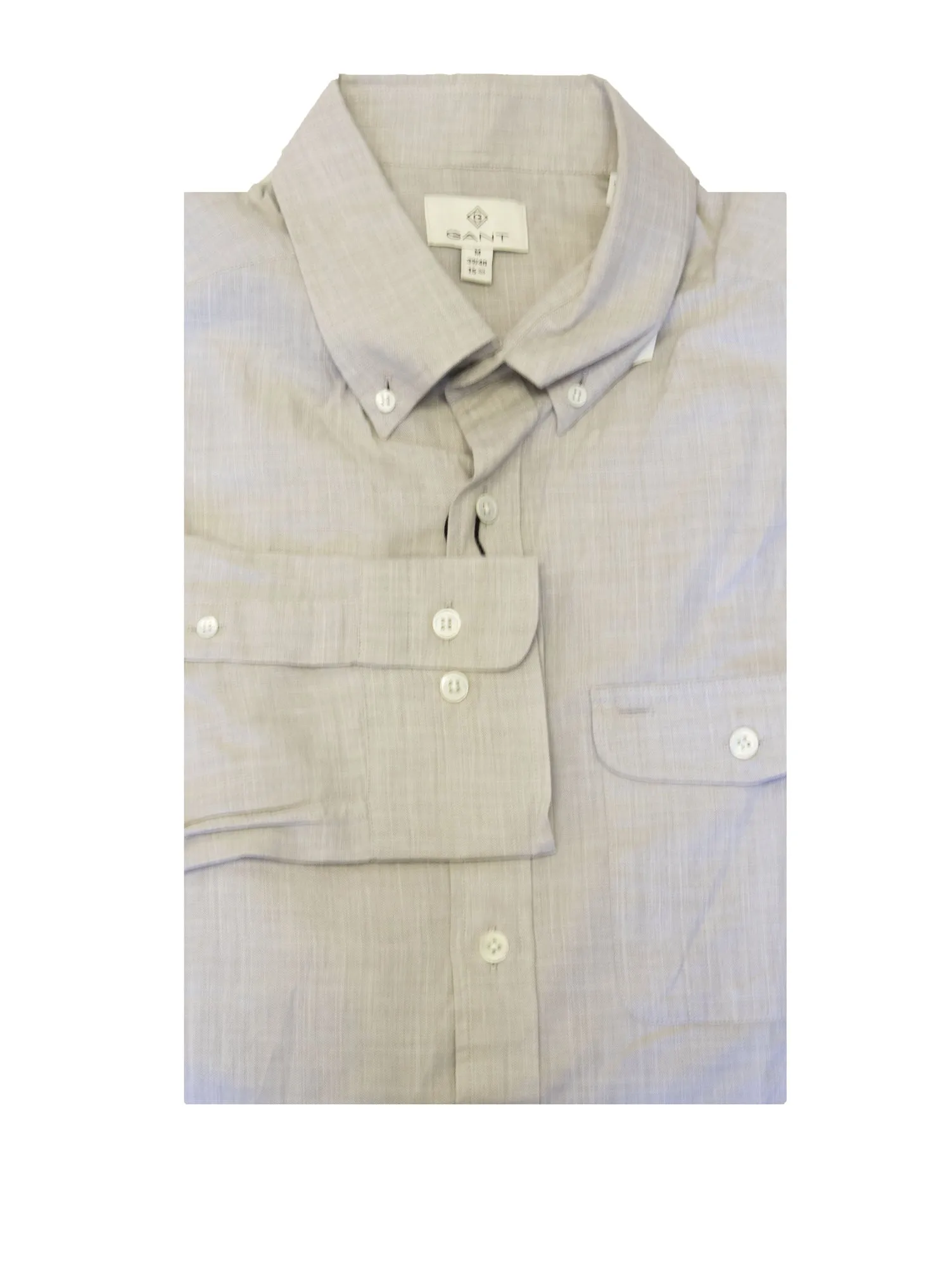 GANT DIAMOND G Men's Fitted Chambray PopOver Shirt 389102 Size M $185 NWT