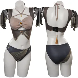 Genshin Impact Zhongli Cosplay Costume Halloween Carnival Party Disguise Suit