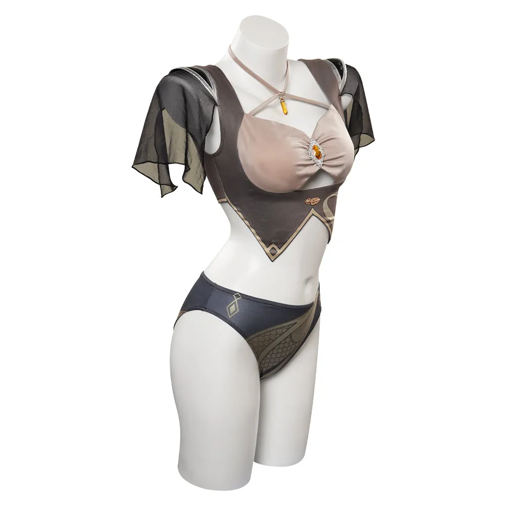 Genshin Impact Zhongli Cosplay Costume Halloween Carnival Party Disguise Suit