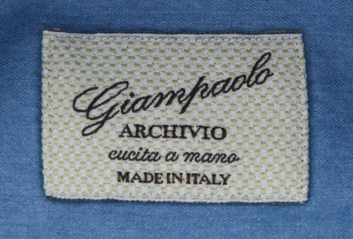 Giampaolo Blue Chambray Shirt - Extra Slim
