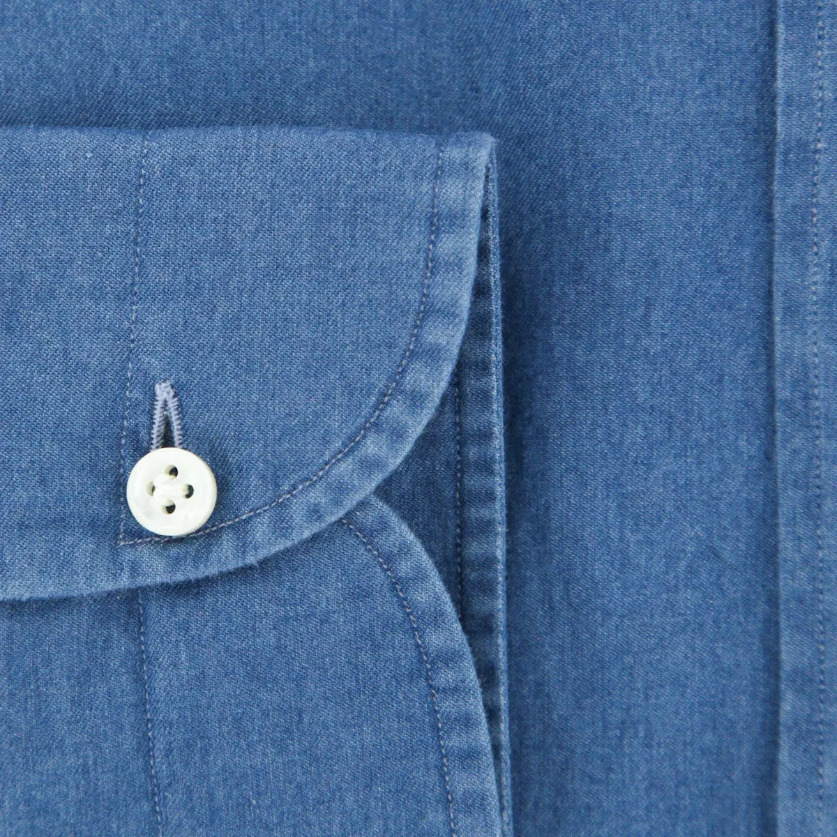 Giampaolo Blue Chambray Shirt - Extra Slim