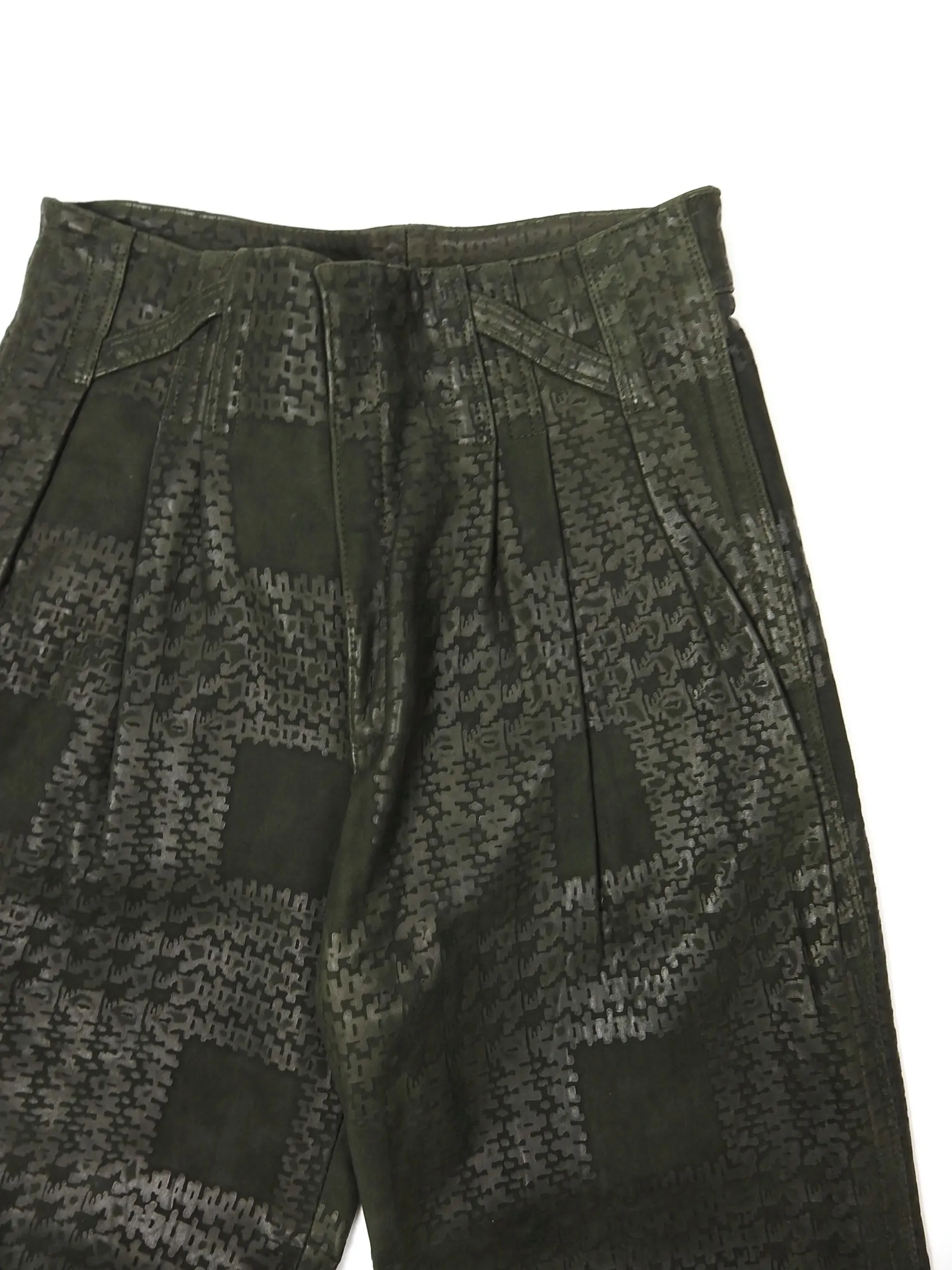Gianni Versace Vintage 80s Leather Pants size 46