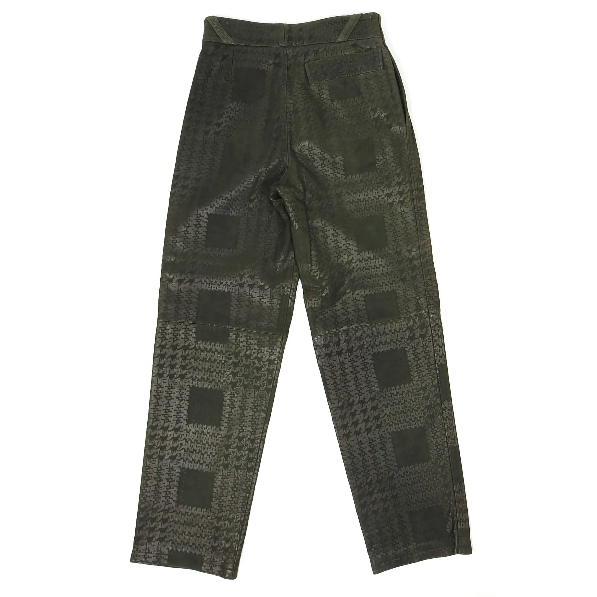 Gianni Versace Vintage 80s Leather Pants size 46