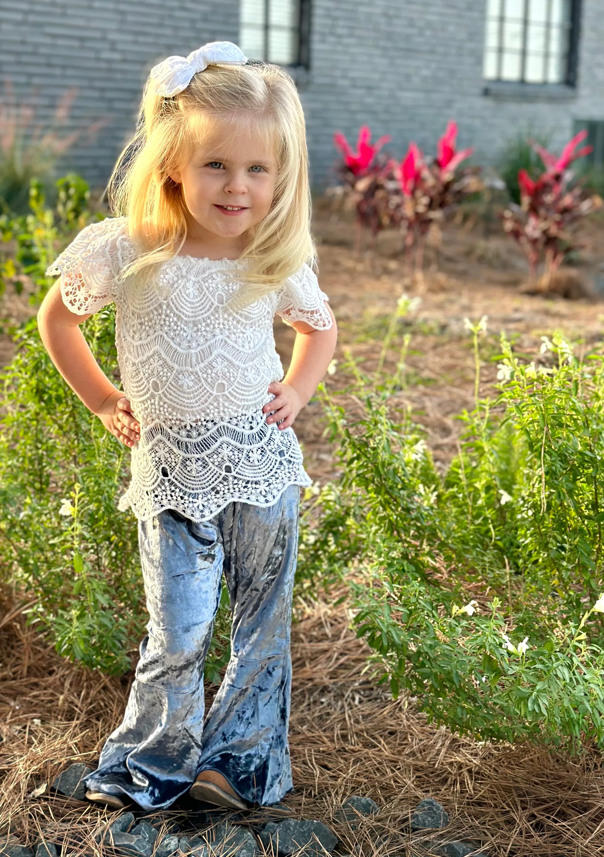 Girl's Lace & Bells Set