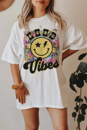 GOOD VIBES COLLAGE GRAPHIC TEE