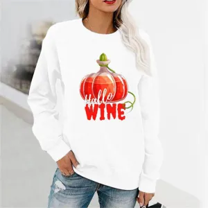 Graphic long Sleeve Shirts Wine