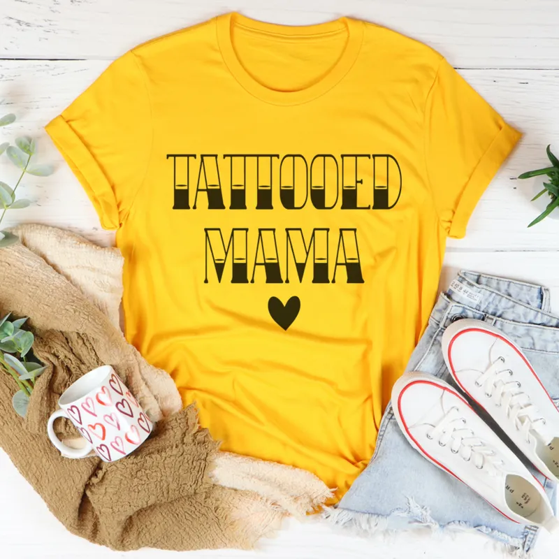 Graphic T-Shirts Tattooed Mama Tee