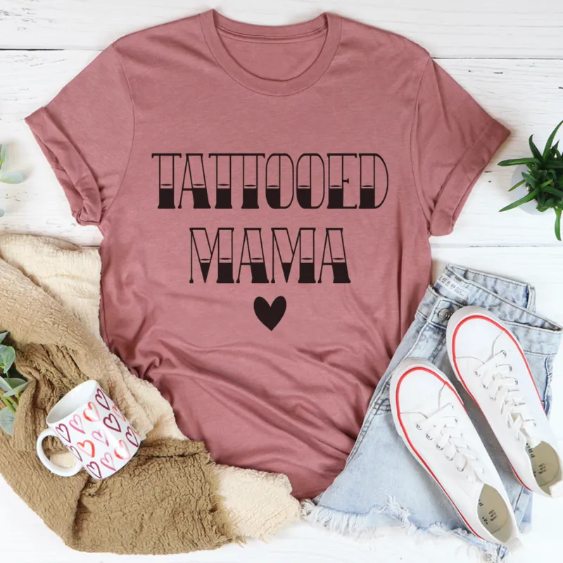 Graphic T-Shirts Tattooed Mama Tee