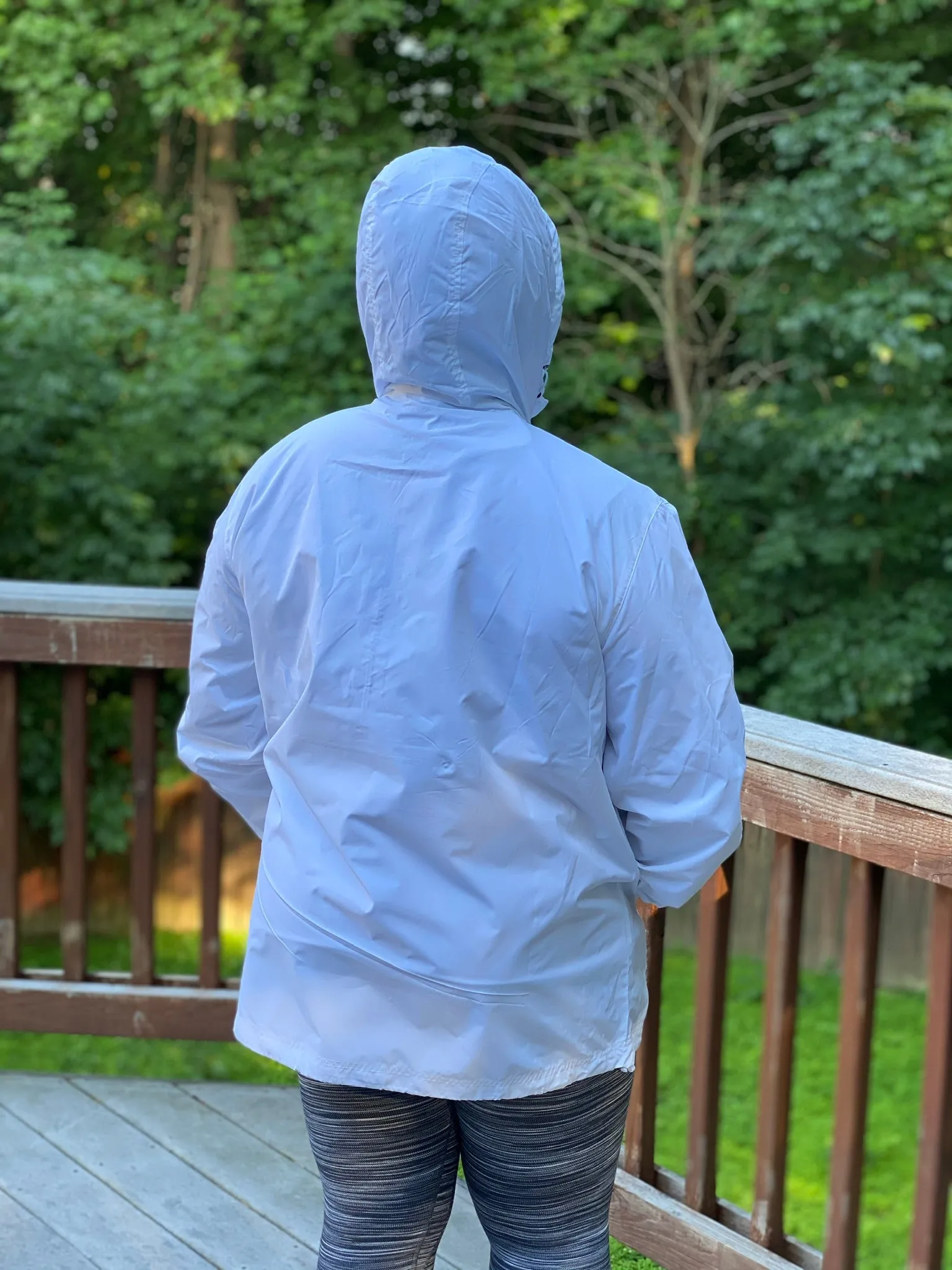 Greek Letter Packable Windbreaker Jacket