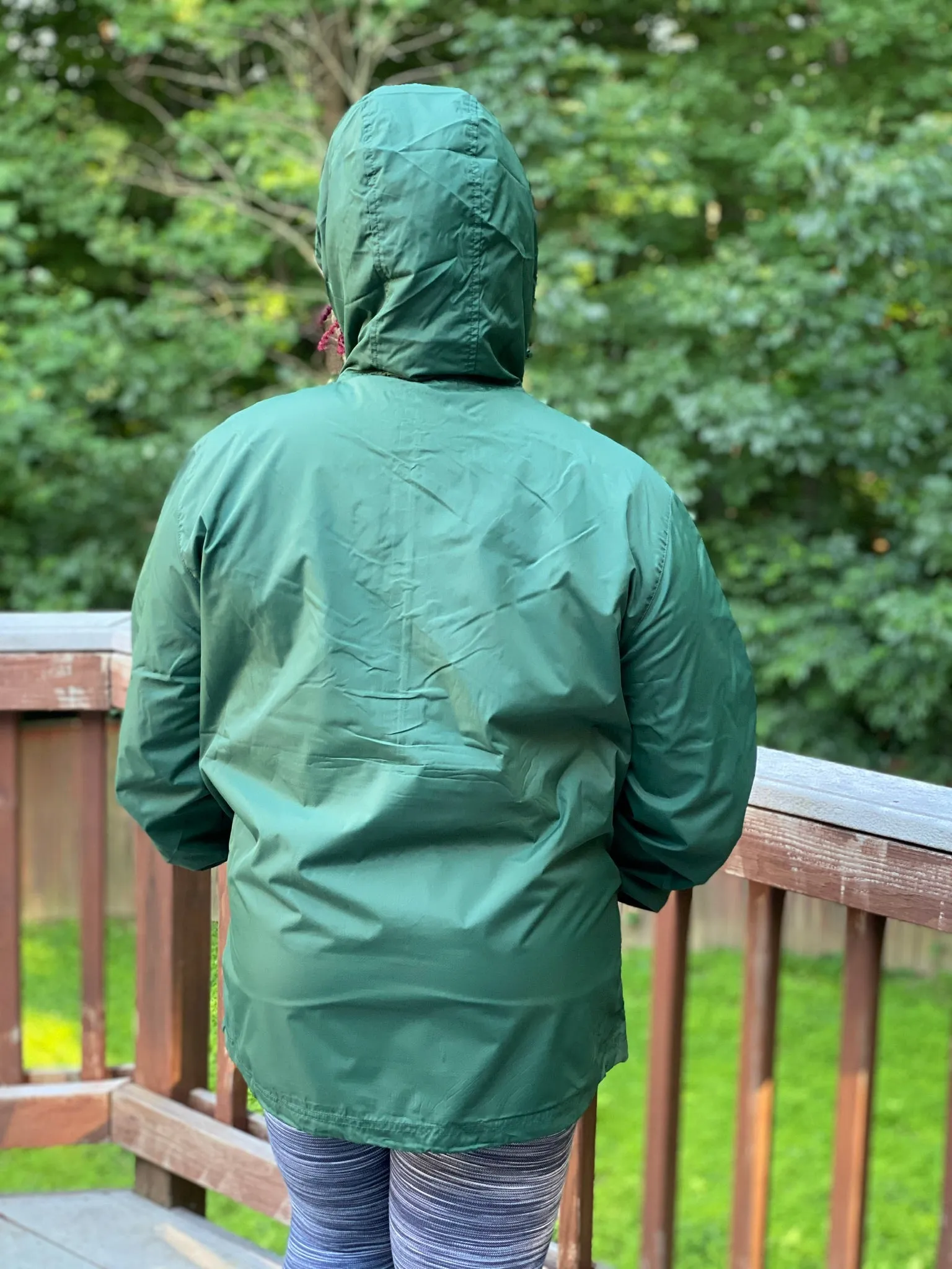Greek Letter Packable Windbreaker Jacket