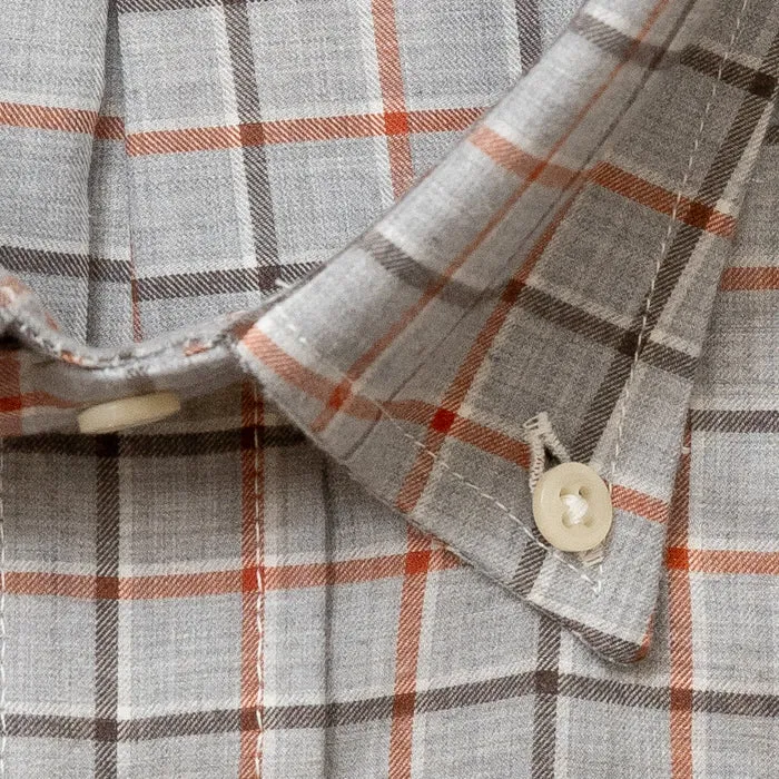 Grey Chambray Windowpane