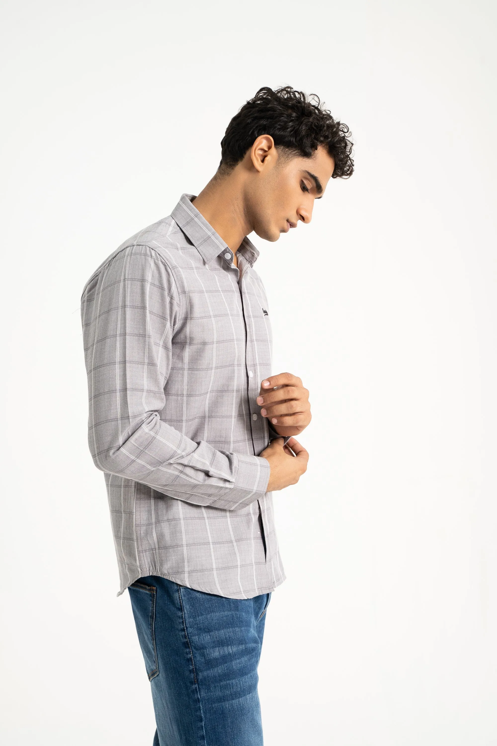 Grey Checkered Shirt