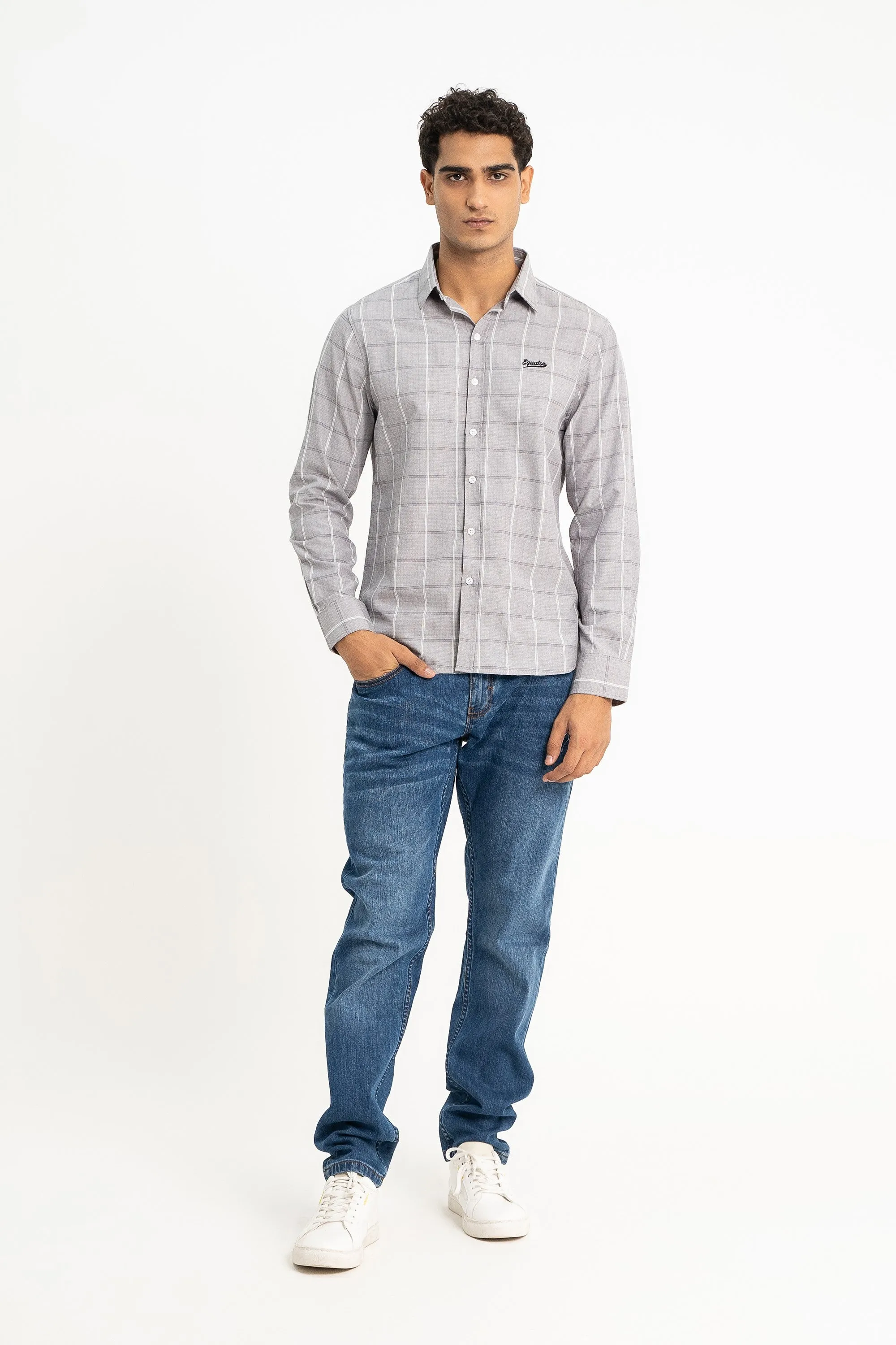 Grey Checkered Shirt