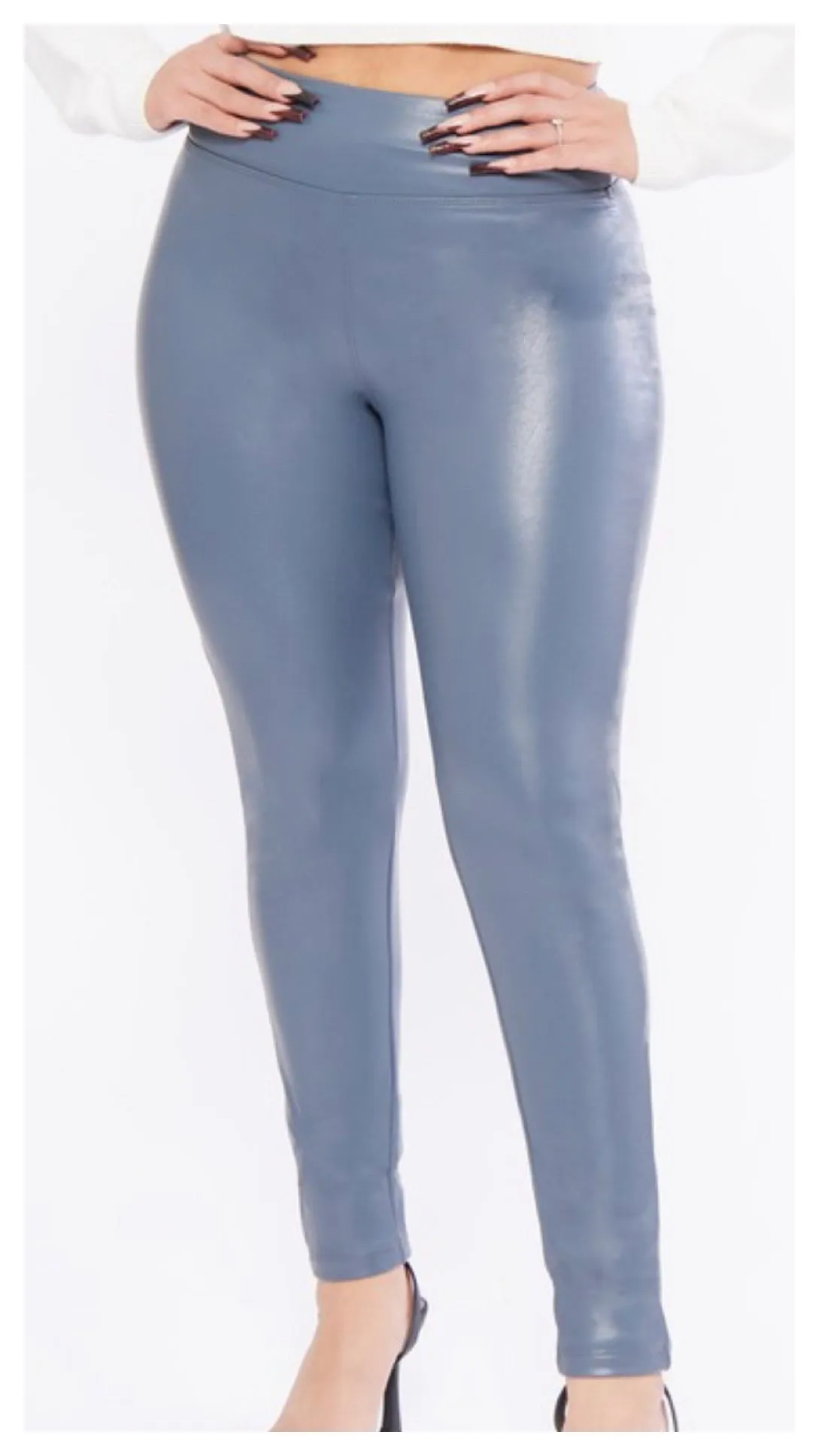 Hanna Faux Leather High Rise Leggings