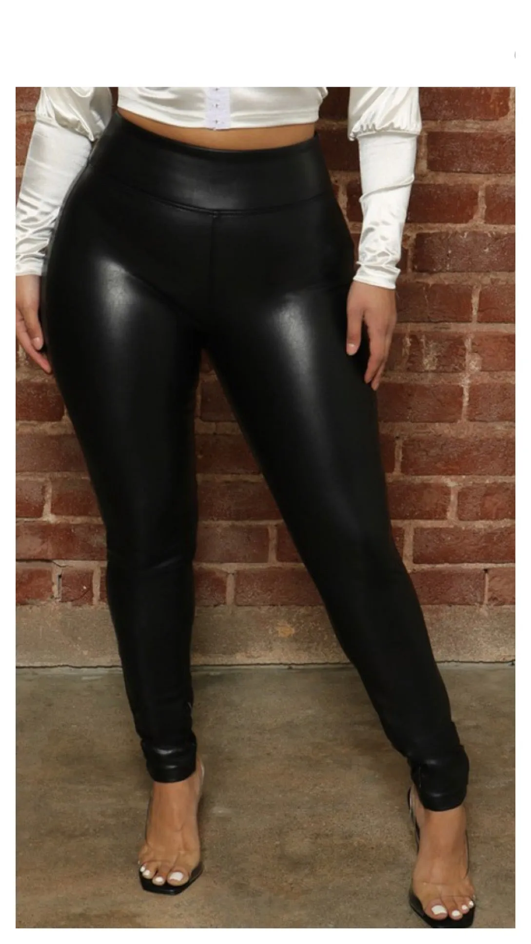 Hanna Faux Leather High Rise Leggings