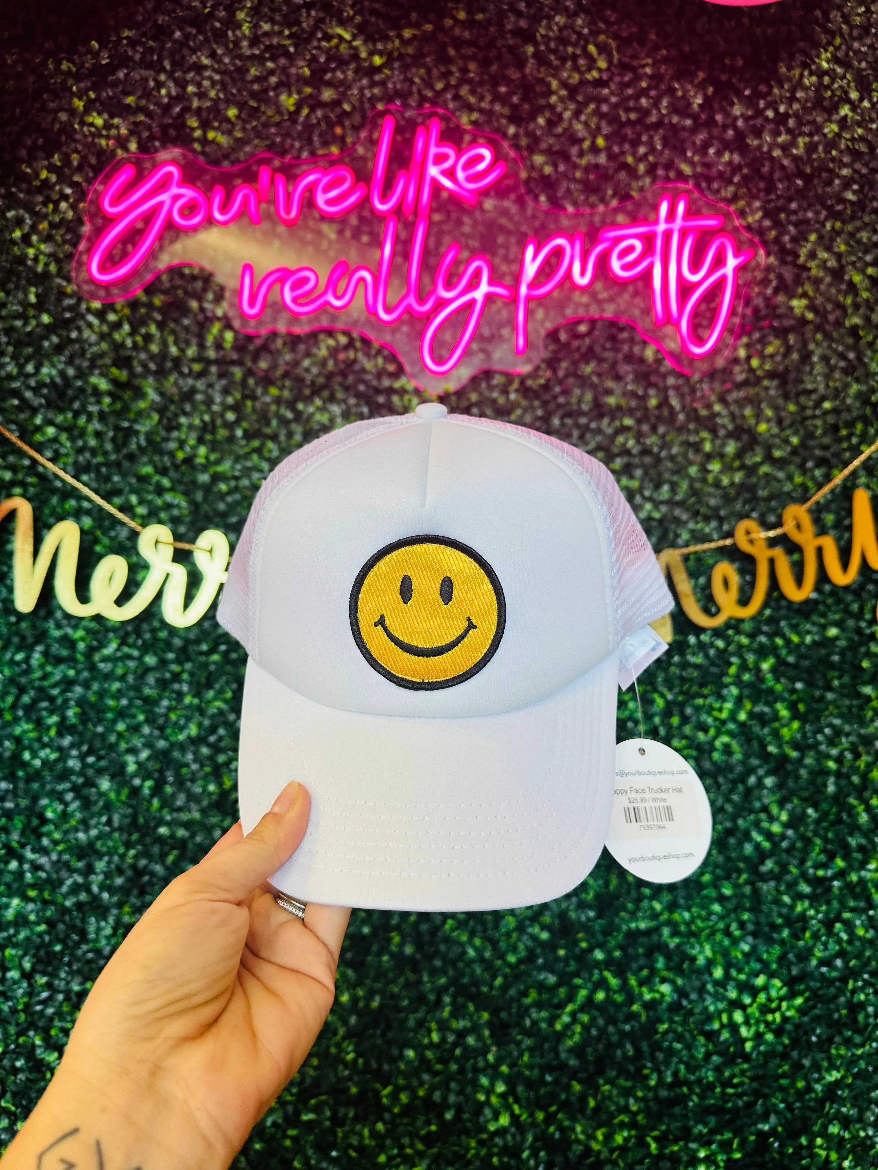 Happy Face Trucker Hat