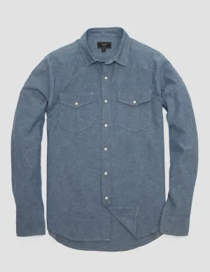 Harrison Western Shirt in Chambray