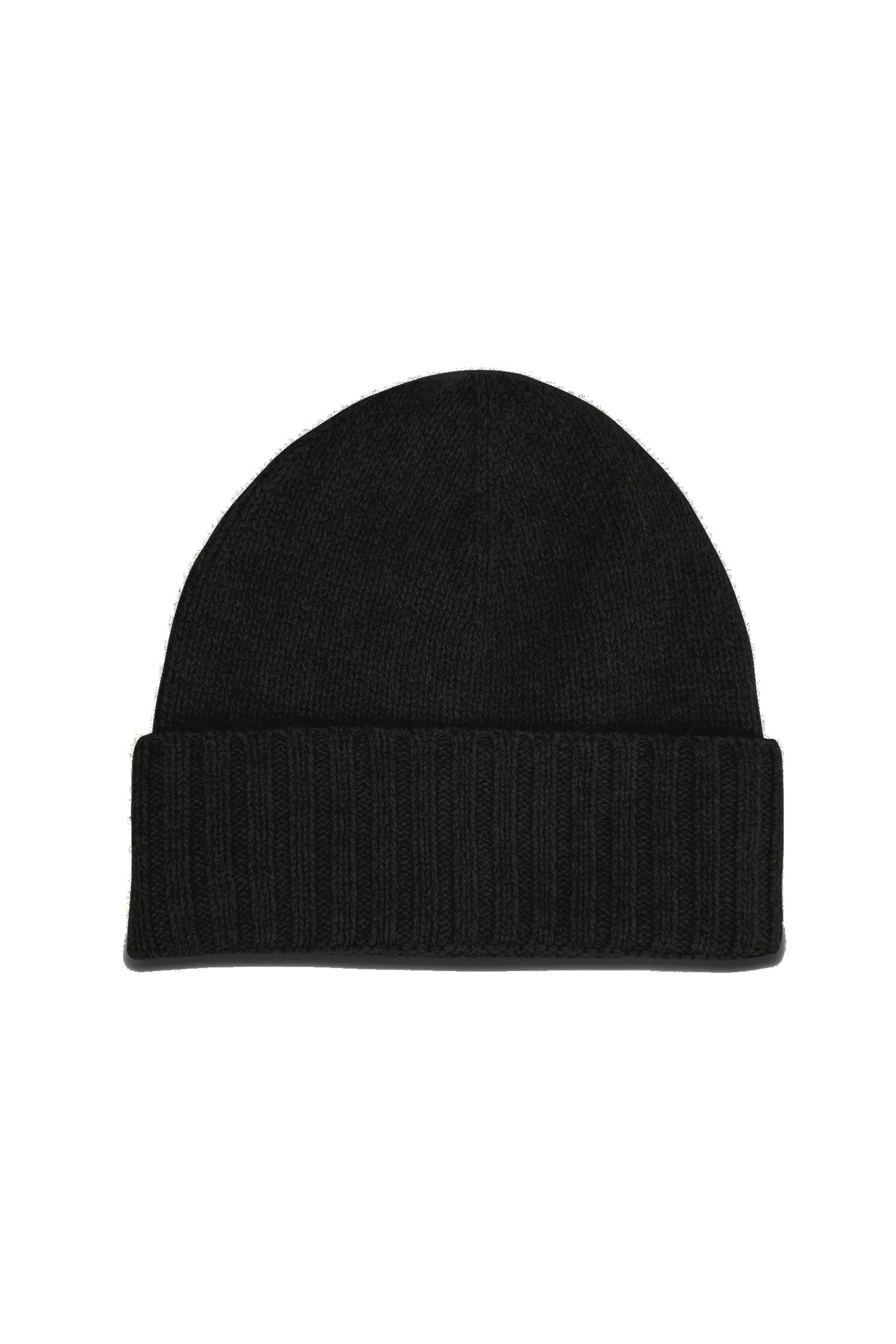 Hat Attack Cashmere Slouchy Cuff Beanie (Black)