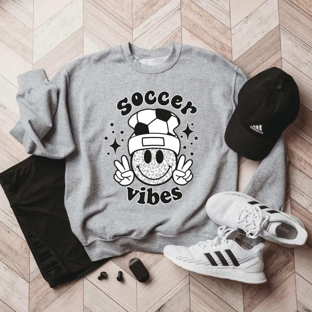 Hazel Blues® |  Soccer Vibes Graphic Sweatshirt