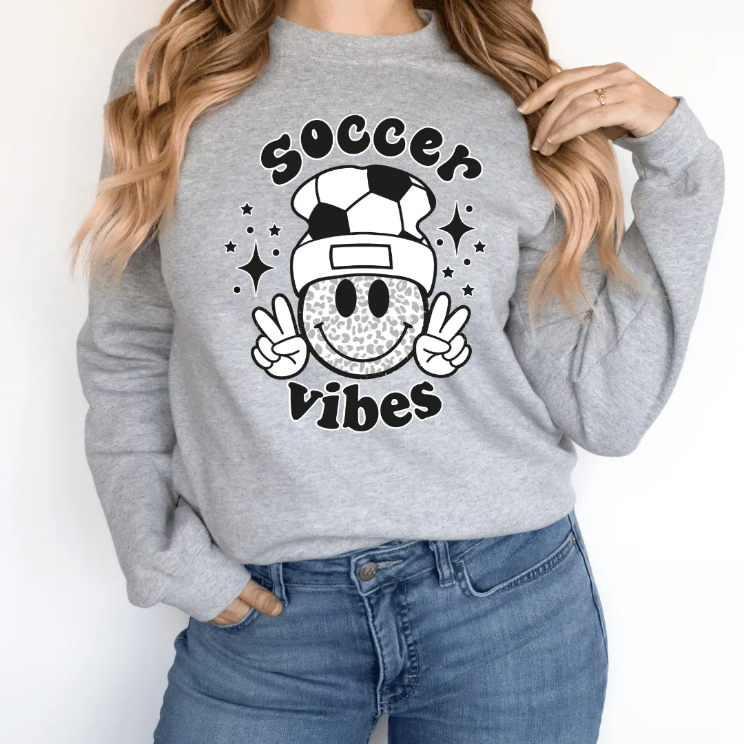 Hazel Blues® |  Soccer Vibes Graphic Sweatshirt