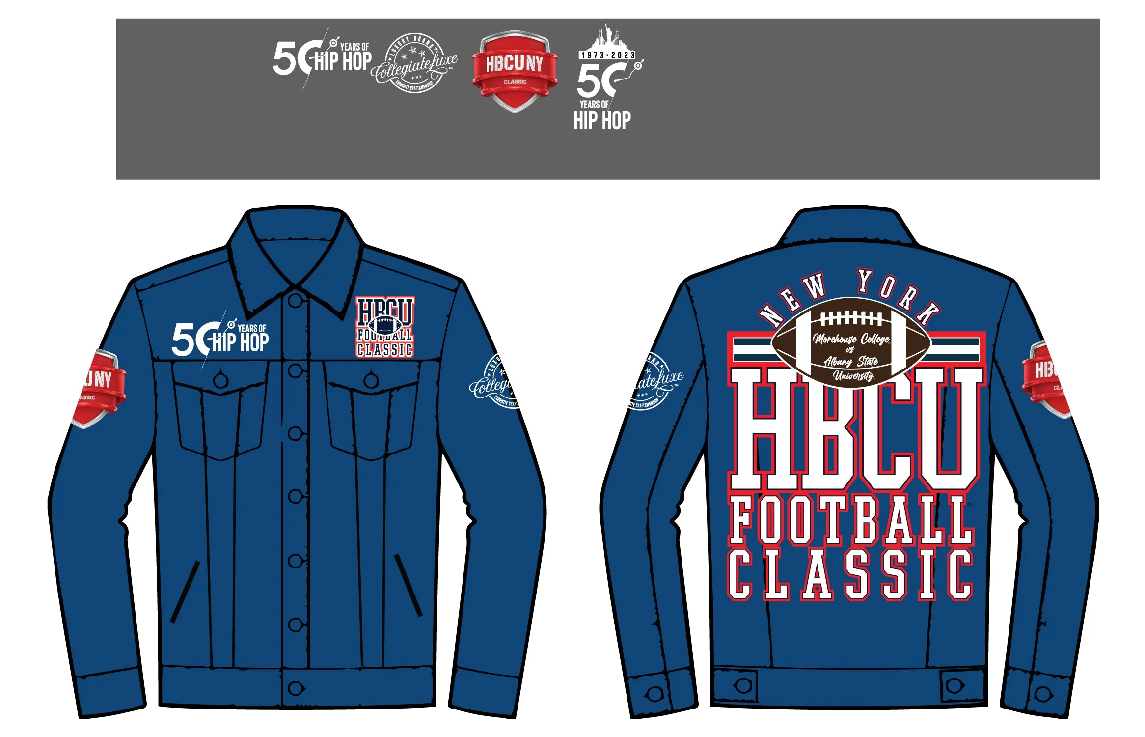 HBCU NYC | 50 YEARS OF HIPHOP  |  DENIM JKT (L.N)