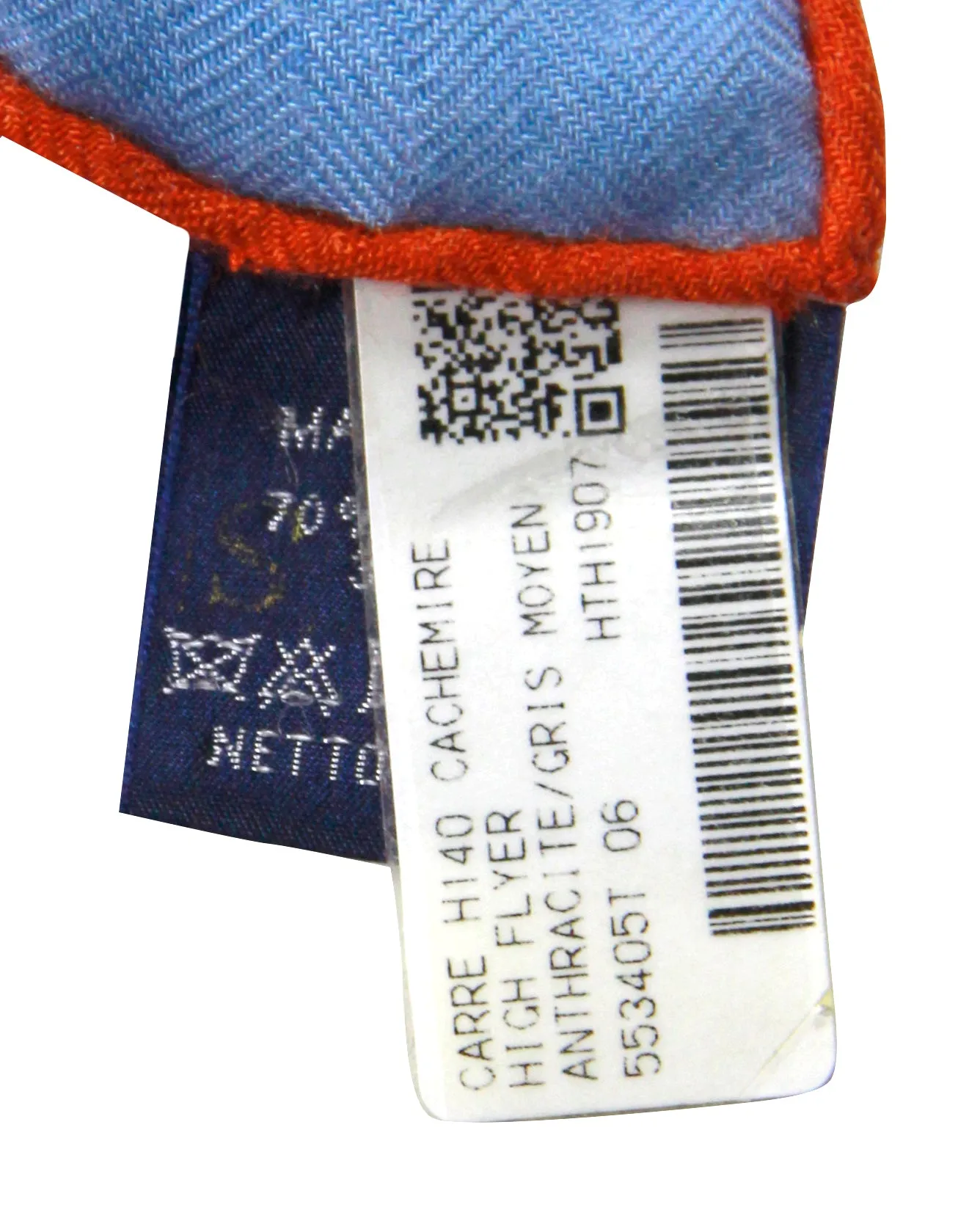 Hermes NEW Anthracite/Gris Moyen High Flyer 140cm Silk/Cashmere Shawl Scarf