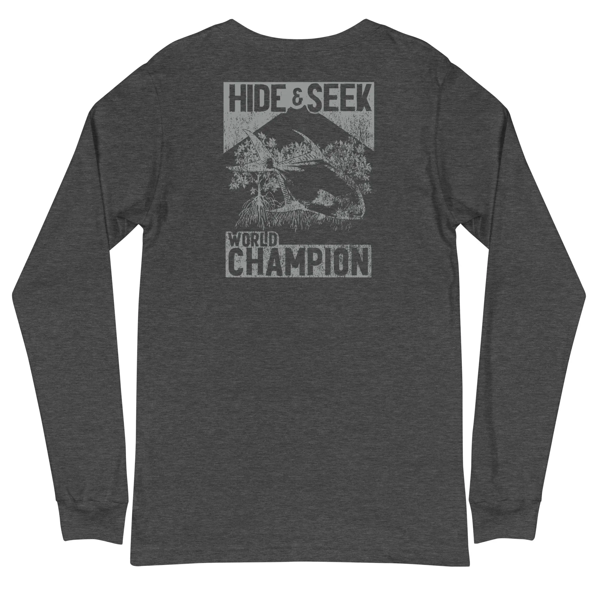Hide & Seek grey graphic LS