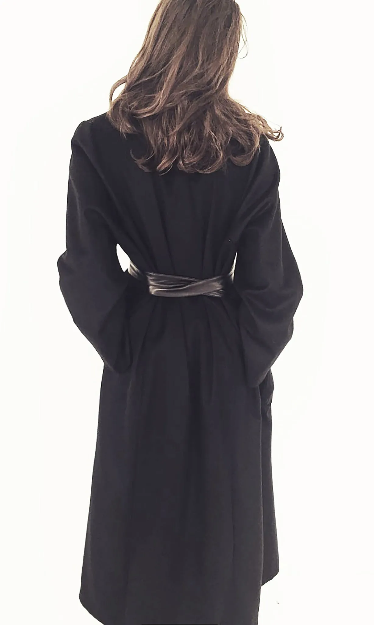 High Collar Long Cashmere Coat