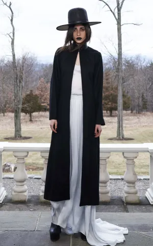 High Collar Long Cashmere Coat