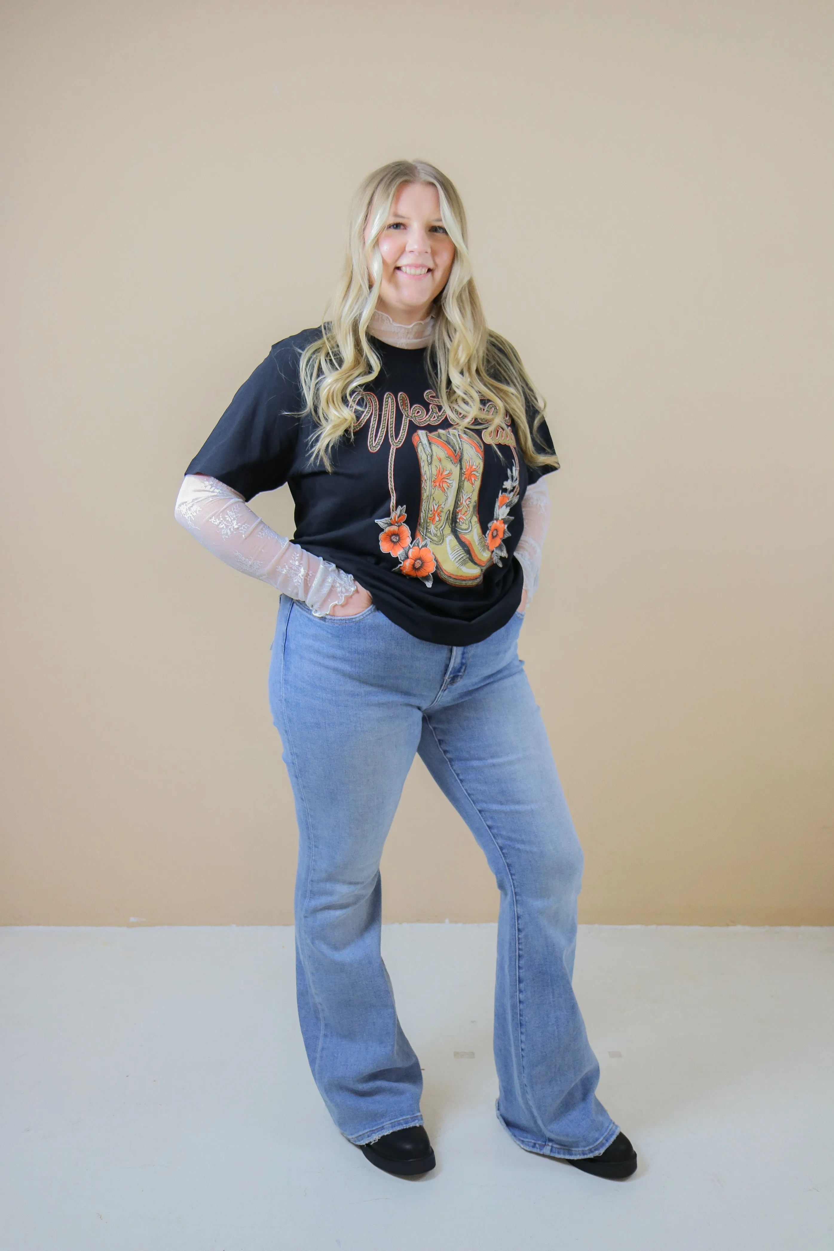 High Rise Flare Pants