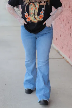 High Rise Flare Pants
