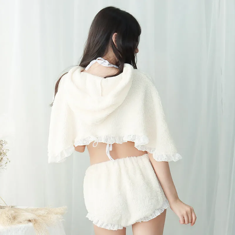 Hooded Cape Bikini Underwear Set UB6174