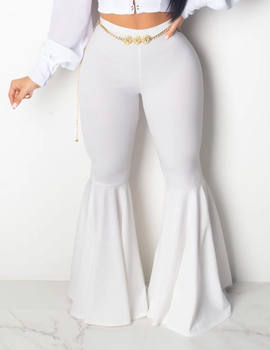 🔥HOT!! Solid Flare Bottom Pants 🔥