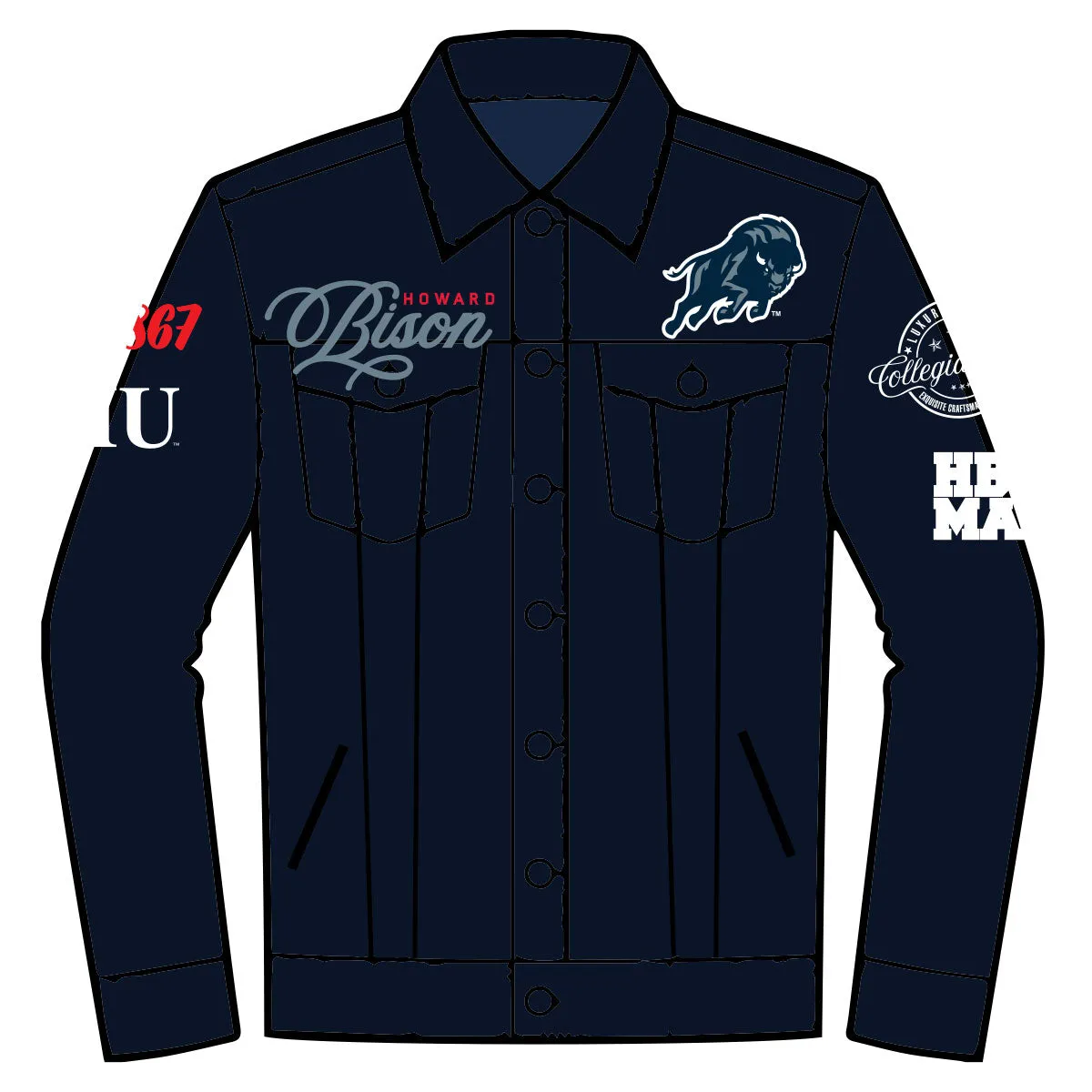 HOWARD UNIV.   | Dark Navy DENIM