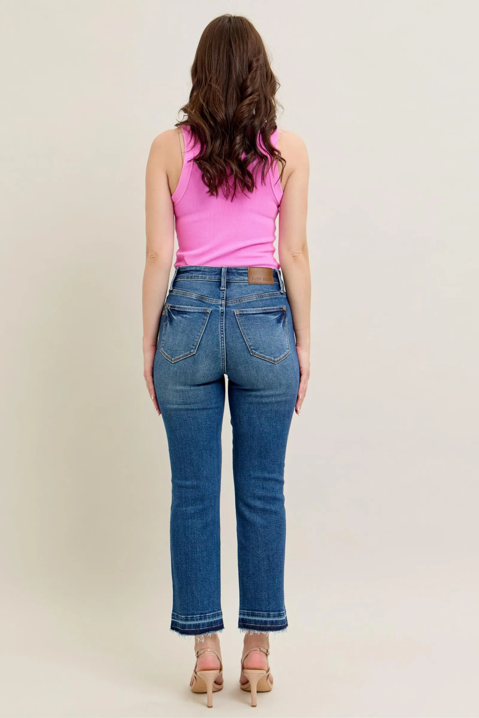 HW Vintage Wash Release Hem Kick Flare