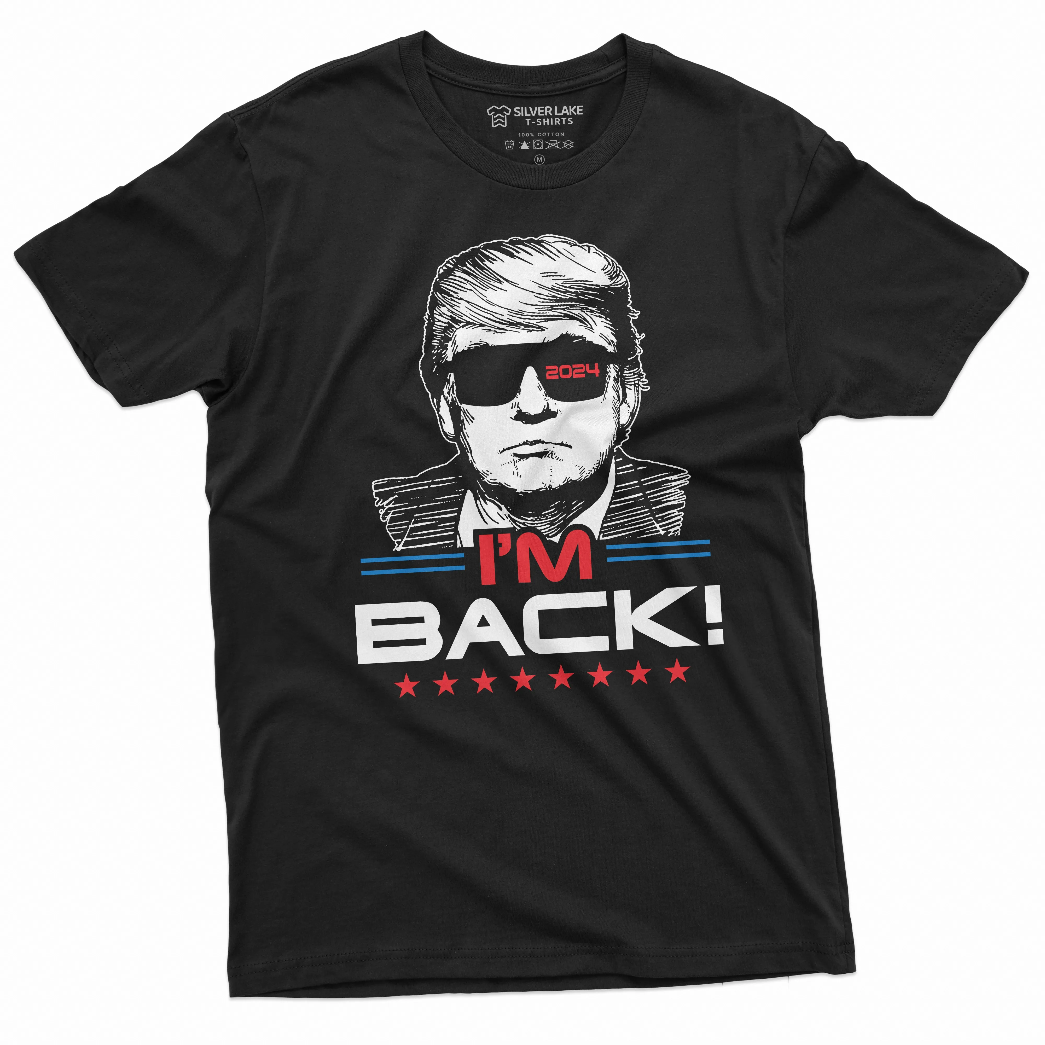 I'm Back T-shirt Donald Trump 2024 Re-election shirt Presidential elections of 2024 tee