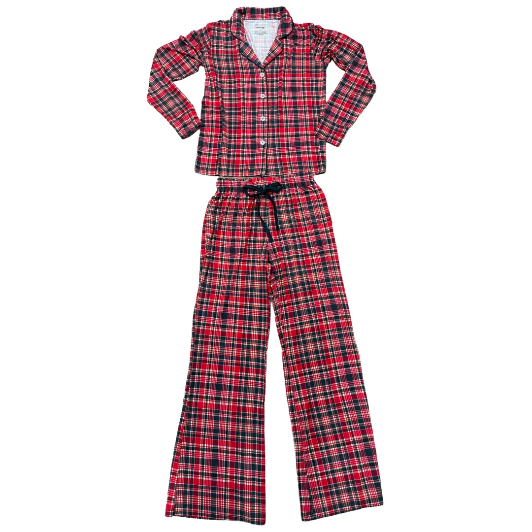 In My Jammers x Bre Sheppard Home For The Holidays Plaid Women’s L/S 2pc PJ Set